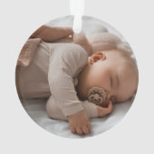 Onze eerste Kerstmis als grootouders Foto krans Ornament (achterkant)