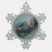 Onze Eerste Kerstmis Als Grootouders Foto Ornament (Voorkant)