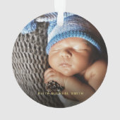 Onze eerste Kerstmis als grootouders Foto Ornament (achterkant)