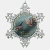 Onze Eerste Kerstmis Als Grootouders Foto Ornament (Voorkant)