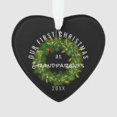 Onze Eerste Kerstmis als Grootouders Modern Custom Ornament (voorkant)
