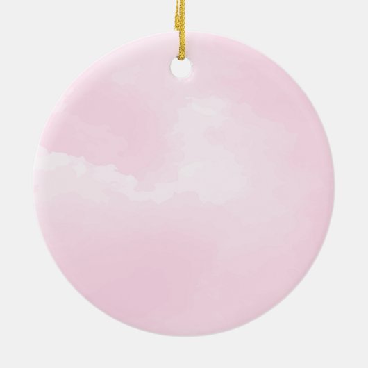 Onze Eerste Kerstmis als Mam en Pap Baby Meisje Keramisch Ornament (Achterkant)