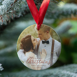 Onze Eerste Kerstmis Als Meneer En Mevrouw Rose Go Ornament
