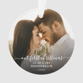 Onze Eerste Kerstmis Als Meneer & Mevrouw (Of Ande Ornament
