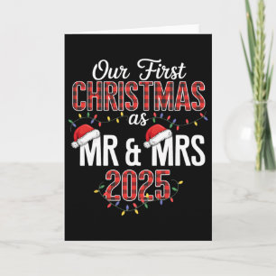 Onze Eerste Kerstmis Als Mijnheer En Mevrouw 2025  Kaart