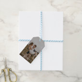 Onze Eerste Kerstmis Als Mijnheer en Mevrouw Typog Cadeaulabel (Met Touw)