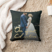 Onze eerste Kerstmis als Mr. en mevrouw | Foto Pas Kussen (Deken)