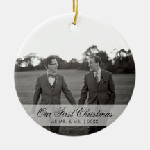 Onze eerste Kerstmis als Mr. en Mr. Photo Gay