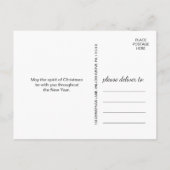 Onze eerste Kerstmis als Mr en Mrs Foto Feestdagenkaart (Achterkant)