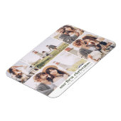 Onze eerste Kerstmis als Mr. en Mrs. Foto Kerstmis Magneet (Linkerzijde)