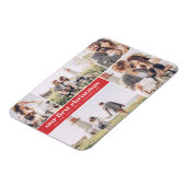 Onze eerste Kerstmis als Mr. en Mrs. Foto Kerstmis Magneet (Linkerzijde)