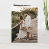 Onze eerste Kerstmis als Mr. en Mrs. Foto Wedding Feestdagen Kaart (Achterkant)