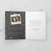 Onze eerste Kerstmis als Mr. en Mrs. Foto Wedding Feestdagen Kaart (Binnen)