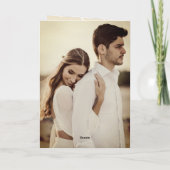 Onze eerste Kerstmis als Mr. en Mrs. Foto Wedding Feestdagen Kaart (Achterkant)