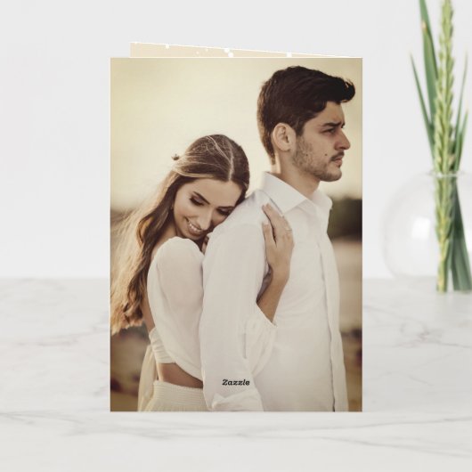 Onze eerste Kerstmis als Mr. en Mrs. Foto Wedding Feestdagen Kaart (Achterkant)