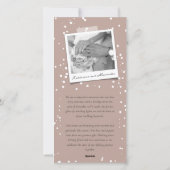 Onze eerste Kerstmis als Mr. en Mrs. Foto Wedding Feestdagenkaart (Achterkant)