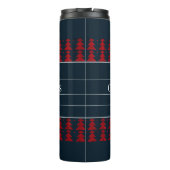 Onze Eerste Kerstmis als Mr en Mrs Paar Pas getrou Thermosbeker (Achterkant)