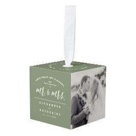 Onze eerste Kerstmis als Mr en Mrs Wedding Foto Decoratie