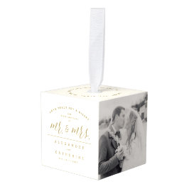 Onze eerste Kerstmis als Mr en Mrs Wedding Foto Decoratie