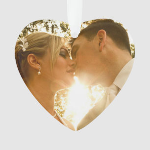 Onze eerste Kerstmis als Mr en Mrs Wedding Foto Ornament