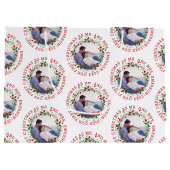 Onze eerste Kerstmis als Mr en Mrs. Wreath foto Groot Cadeauzakje (Achterkant)