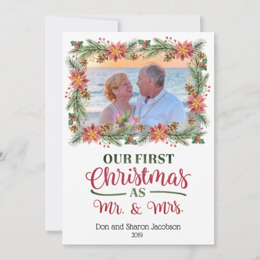 Onze eerste Kerstmis als Mr. & Mrs. - Aangepaste f (Voorkant)