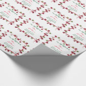 Onze eerste Kerstmis als Mr. & Mrs. Cadeaupapier (Hoek)