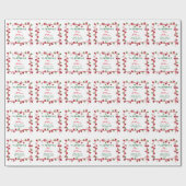 Onze eerste Kerstmis als Mr. & Mrs. Cadeaupapier (Vlak)