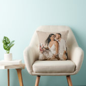 Onze eerste Kerstmis als Mr & Mrs Foto Kussen (Stoel)