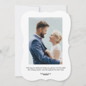 Onze eerste Kerstmis als Mr. & Mrs. | Holiday-foto Feestdagenkaart (Achterkant)