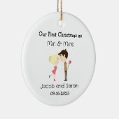 Onze Eerste Kerstmis als Mr & Mrs Ornament (Rechts)