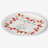 Onze eerste Kerstmis als Mr. & Mrs. Papieren Bordje (Gekanteld)