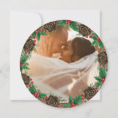 Onze Eerste Kerstmis als Mr & Mrs Passen getrouwd  Feestdagenkaart (Achterkant)