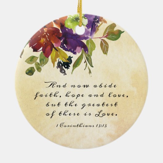 Onze eerste Kerstmis als Mr & Mrs Wedding Bijbel Keramisch Ornament (Achterkant)