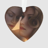 Onze eerste Kerstmis als Mrs. en Mrs. Foto Lesbian Ornament (achterkant)