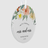 Onze eerste Kerstmis als Mrs. en Mrs. Foto Lesbian Ornament (voorkant)