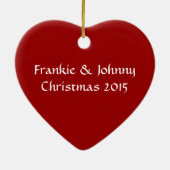 Onze eerste Kerstmis - Arty Abstract kerstboom Keramisch Ornament (Achterkant)