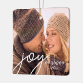 Onze eerste Kerstmis Betrokken Joy Gift Keramisch Ornament (Links)