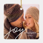 Onze eerste Kerstmis Betrokken Joy Gift Keramisch Ornament (Achterkant)