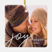 Onze eerste Kerstmis Betrokken Joy Gift Keramisch Ornament (Voorkant)