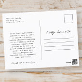 Onze eerste Kerstmis Betrokken Moderne Bladerenfot Briefkaart