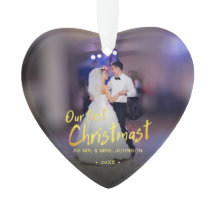 Onze eerste Kerstmis foto bruiloft