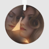 Onze eerste Kerstmis Foto van Lesbian Pas getrouwd Ornament (achterkant)