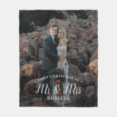 Onze eerste Kerstmis Gepersonaliseerde Fotodeken Fleece Deken (Voorkant)