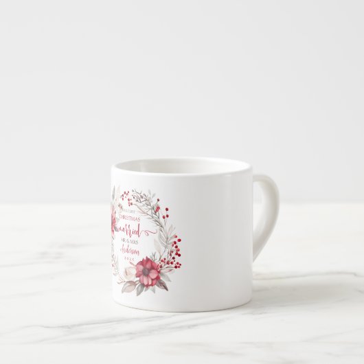 Onze eerste Kerstmis Getrouwd Espresso Kop (Voorkant rechts)