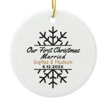 Onze eerste Kerstmis getrouwd gepersonaliseerd