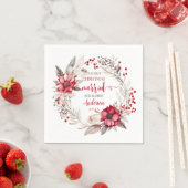 Onze eerste Kerstmis Getrouwd Servet (Insitu)