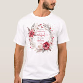 Onze eerste Kerstmis Getrouwd T-shirt (Voorkant)