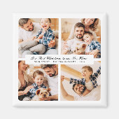 Onze eerste Kerstmis in ons nieuwe huis Modern 4 f Magneet (Voorkant)