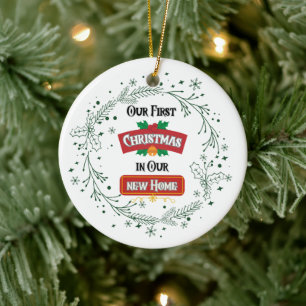 Onze Eerste Kerstmis in Ons Nieuwe Huis Ornament